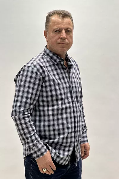 Erkek Tek Cep Kışlık Kaşmir Gömlek Mavi